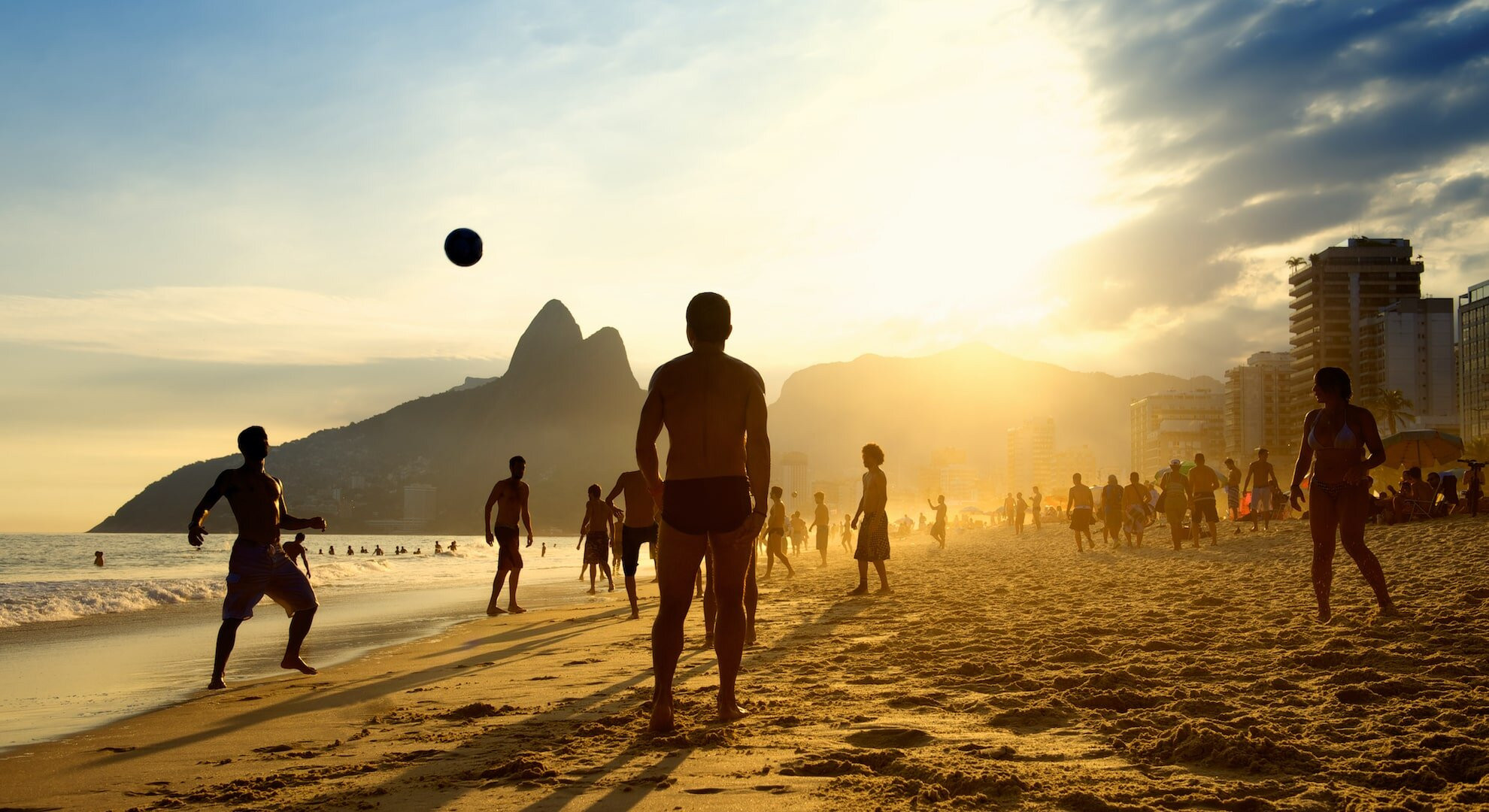 Beach football in Rio